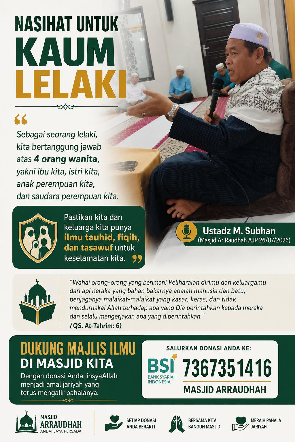 Nasehat untuk kaum laki-laki